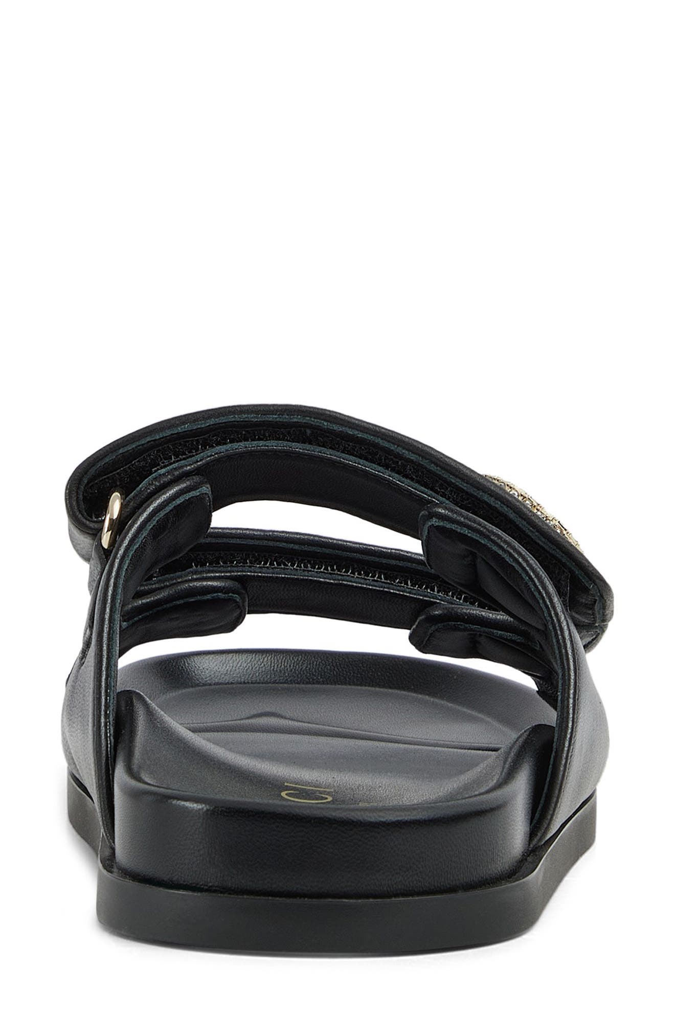 Gucci Pavé GG Logo Slide Sandal, Alternate, color, 