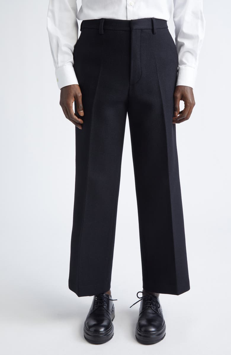 Dries Van Noten Panvel Wool Blend Pants, Main, color, Black