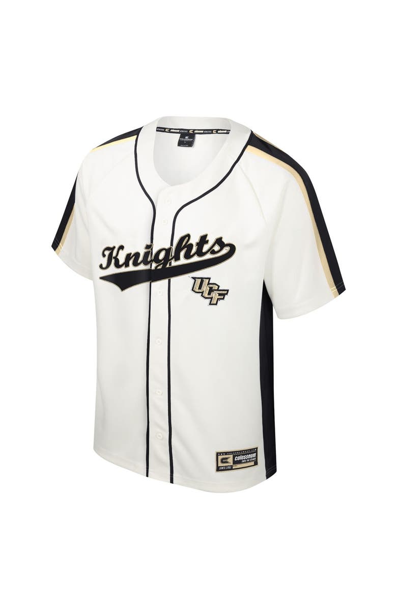 COLOSSEUM Men's Colosseum Cream UCF Knights Ruth Button-Up Baseball Jersey, Alternate, color, 