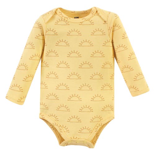 Hudson Baby Essential Long-sleeve Cotton Bodysuit Triple Set