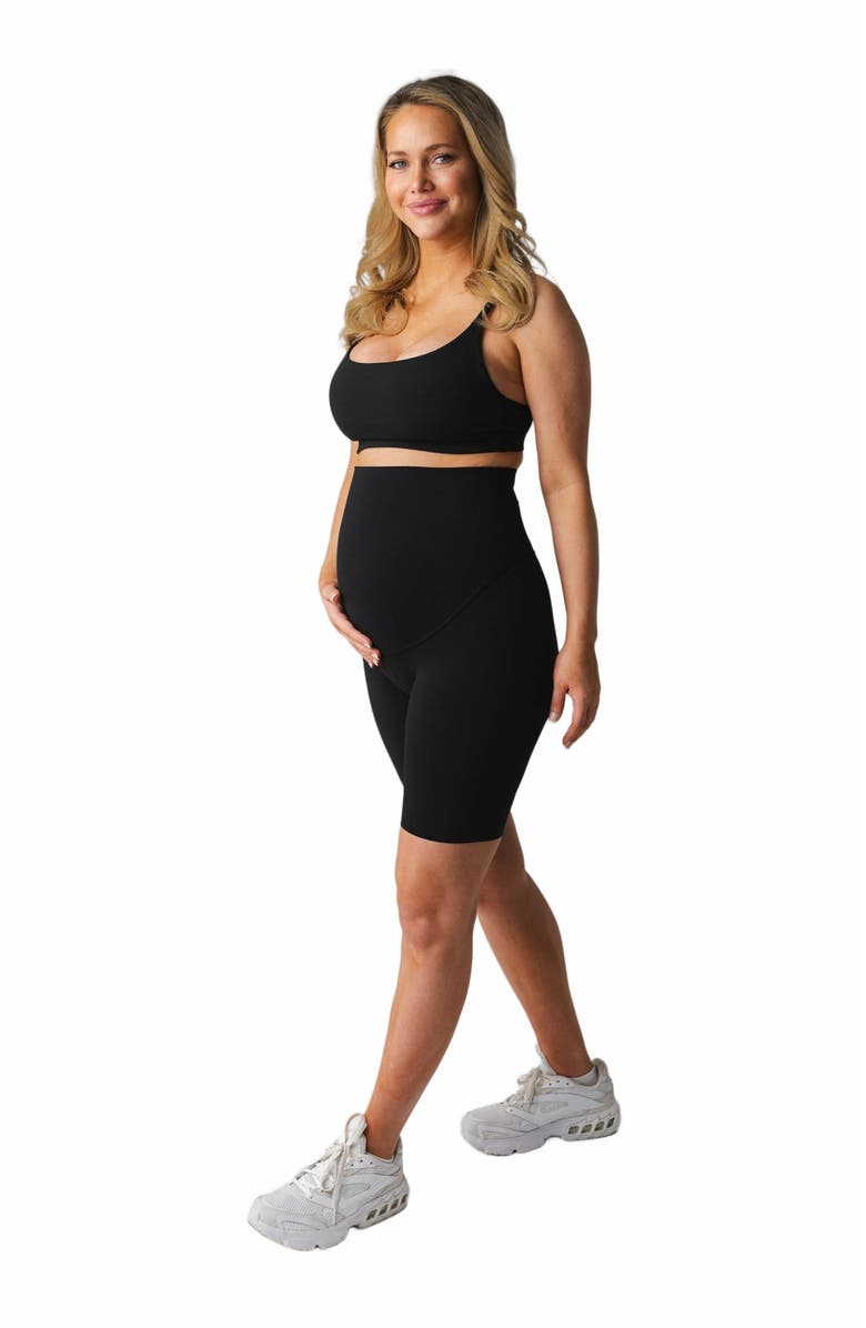 Vitality Cloud II Maternity Biker Short, Main, color, Midnight