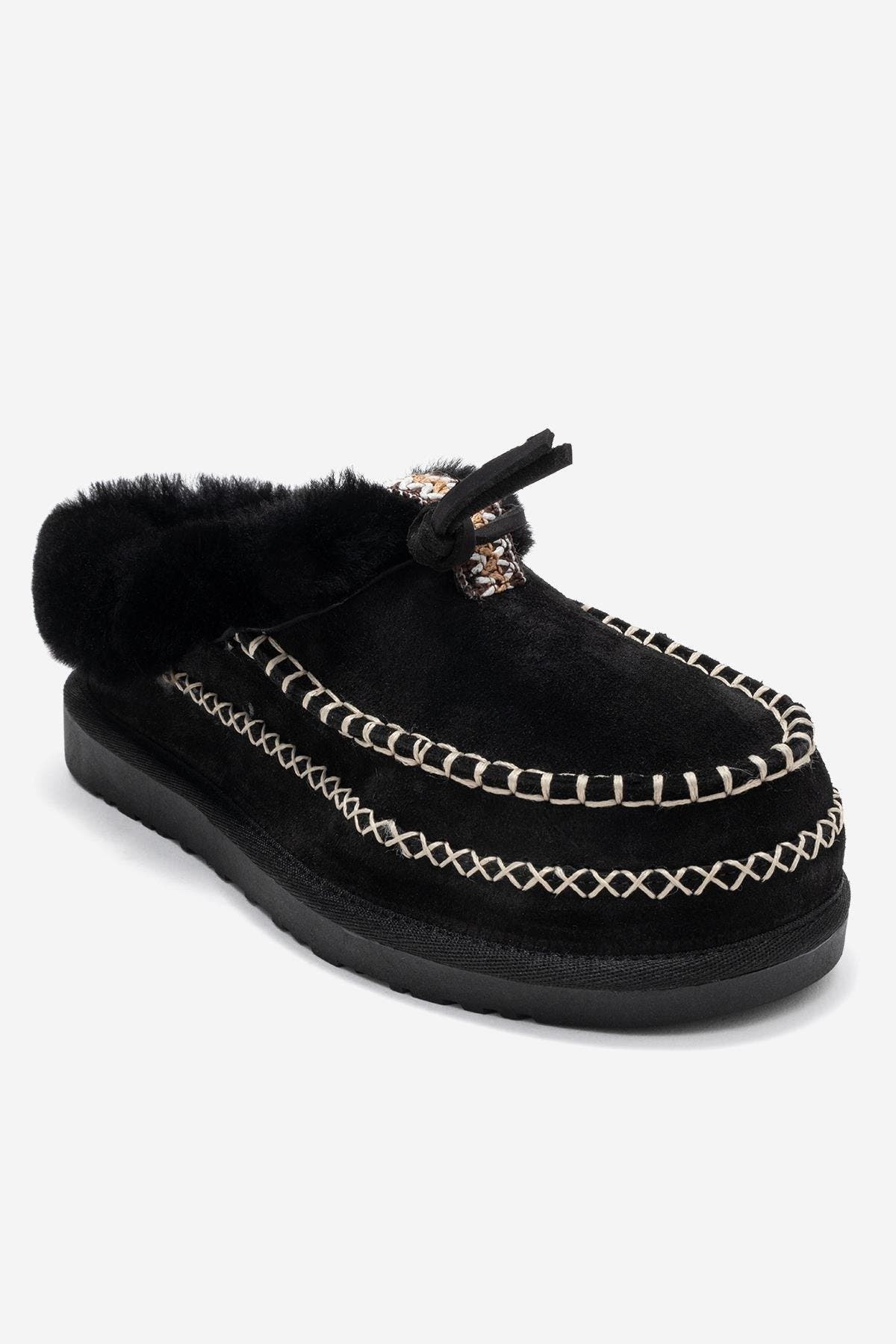 Forever & Always Shoes Noriel Leather Moccasin Slippers, Main, color, 