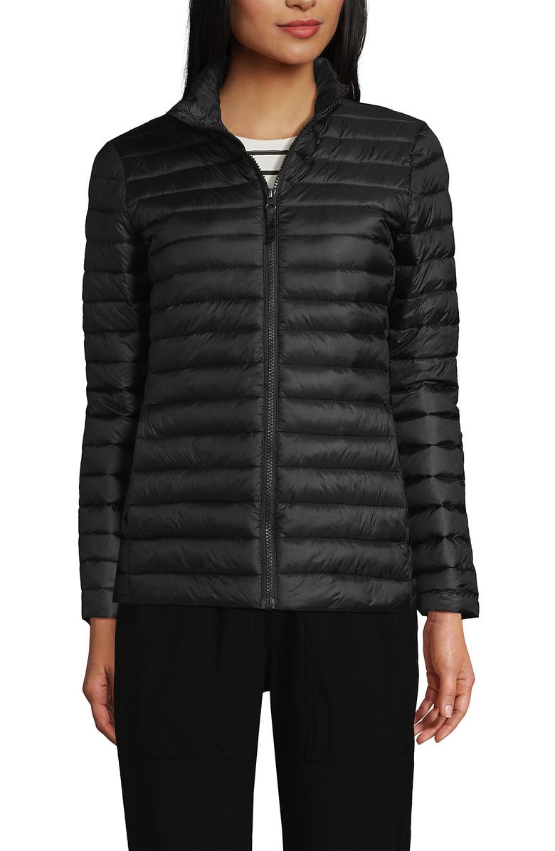 Lands' End School Uniform ' ThermoPlume Jacket, Main, color, Black