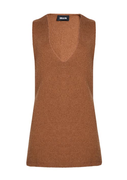 Ser.o.ya Honey Knit Tunic In Camel