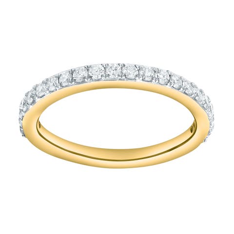 Sabrina 0.50 Cts Natural Diamond Band 14K Gold Ring
