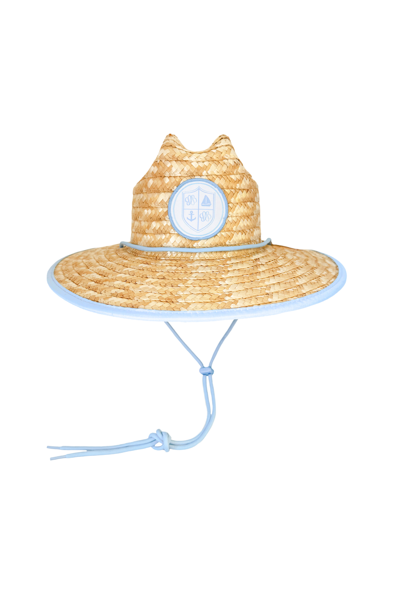 Lifeguard Straw Hat, Main, color, Blue