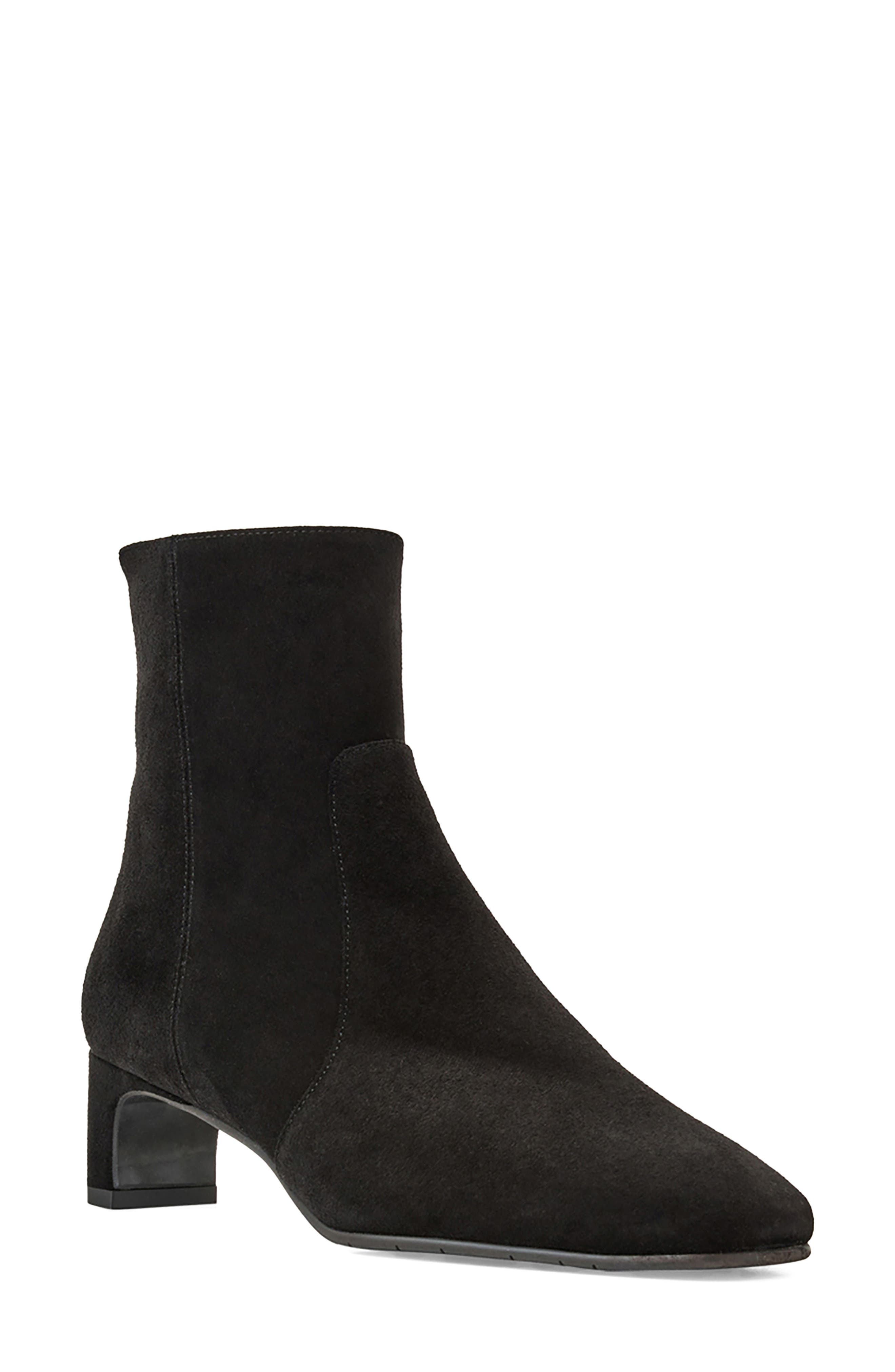 Aquatalia Siela Weatherproof Bootie, Main, color, Black Suede