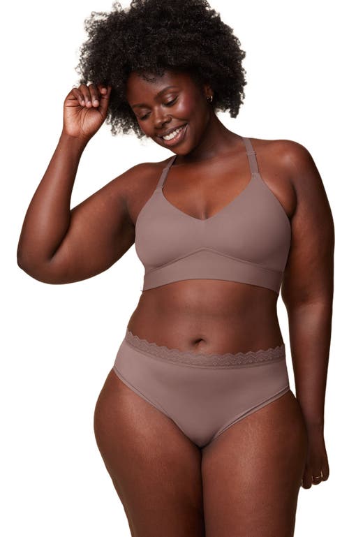 Harper Wilde Bliss Lace Halterneck Bralette in Mauve 