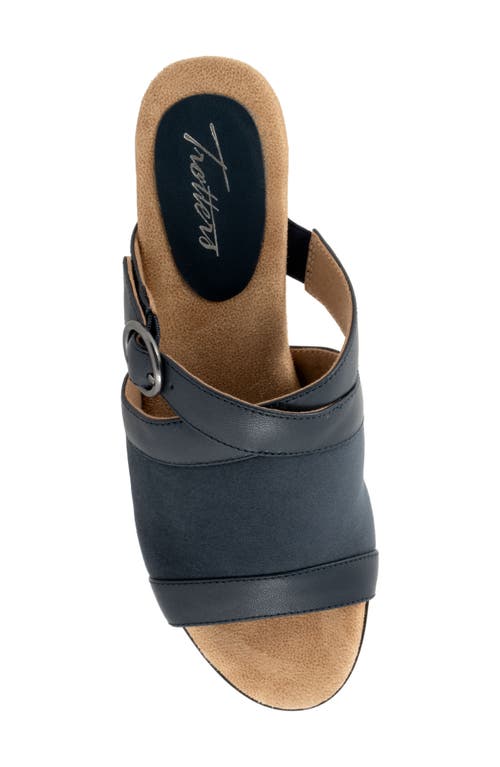 Trotters Mitzie Slide Sandal In Navy Blue