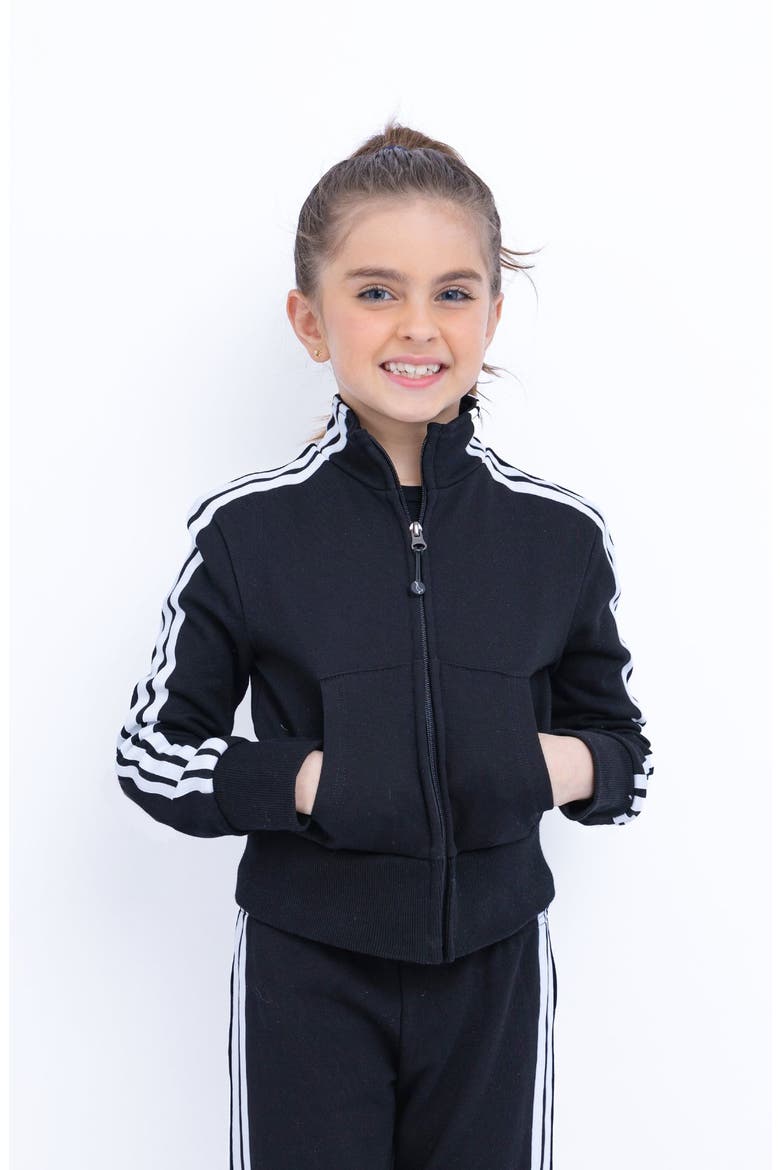 Misha Zip-up Track Jacket  Black, Alternate, color, Black