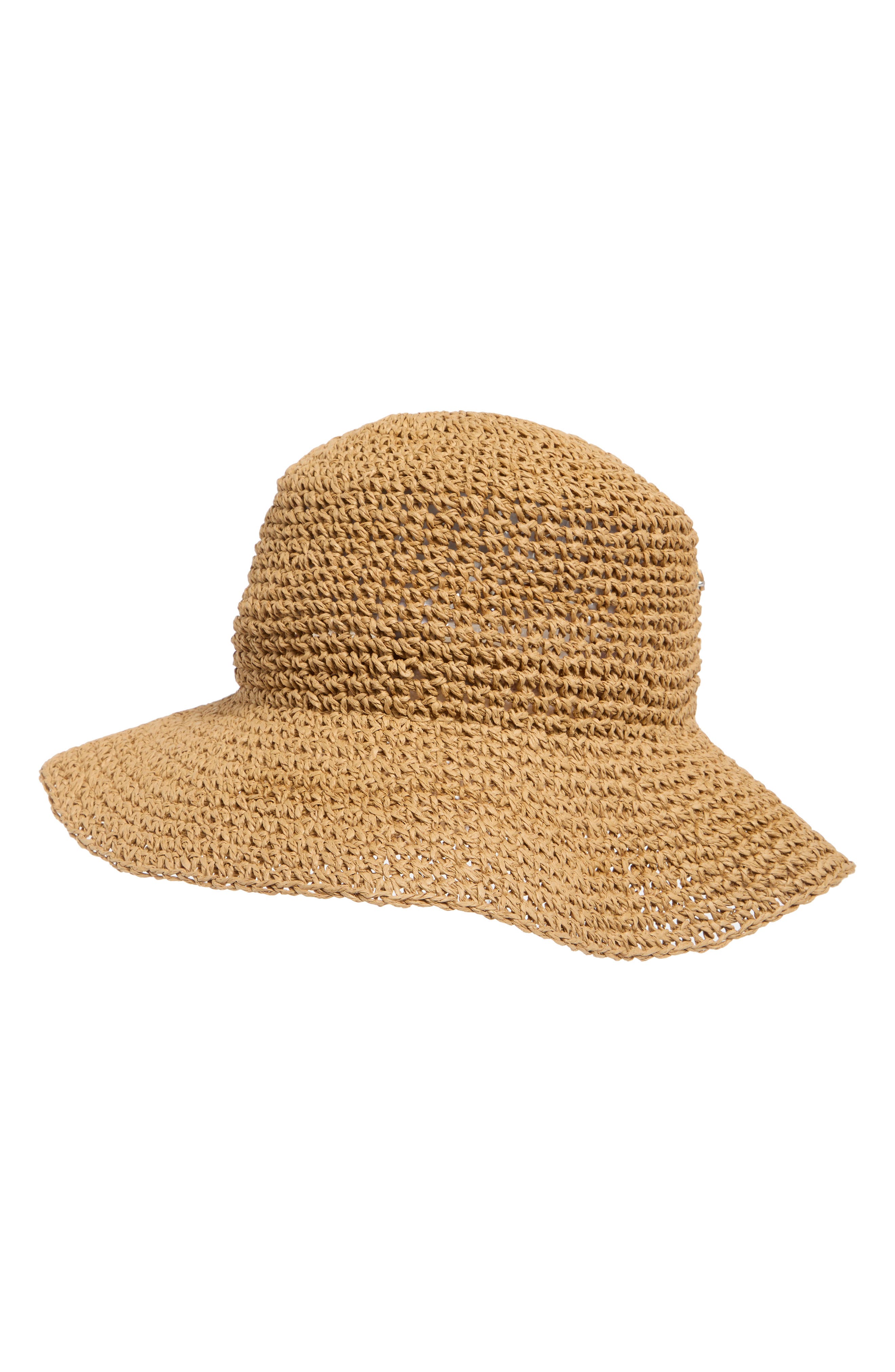 Steve Madden Rhinestone Straw Bucket Hat (Women) | Nordstromrack