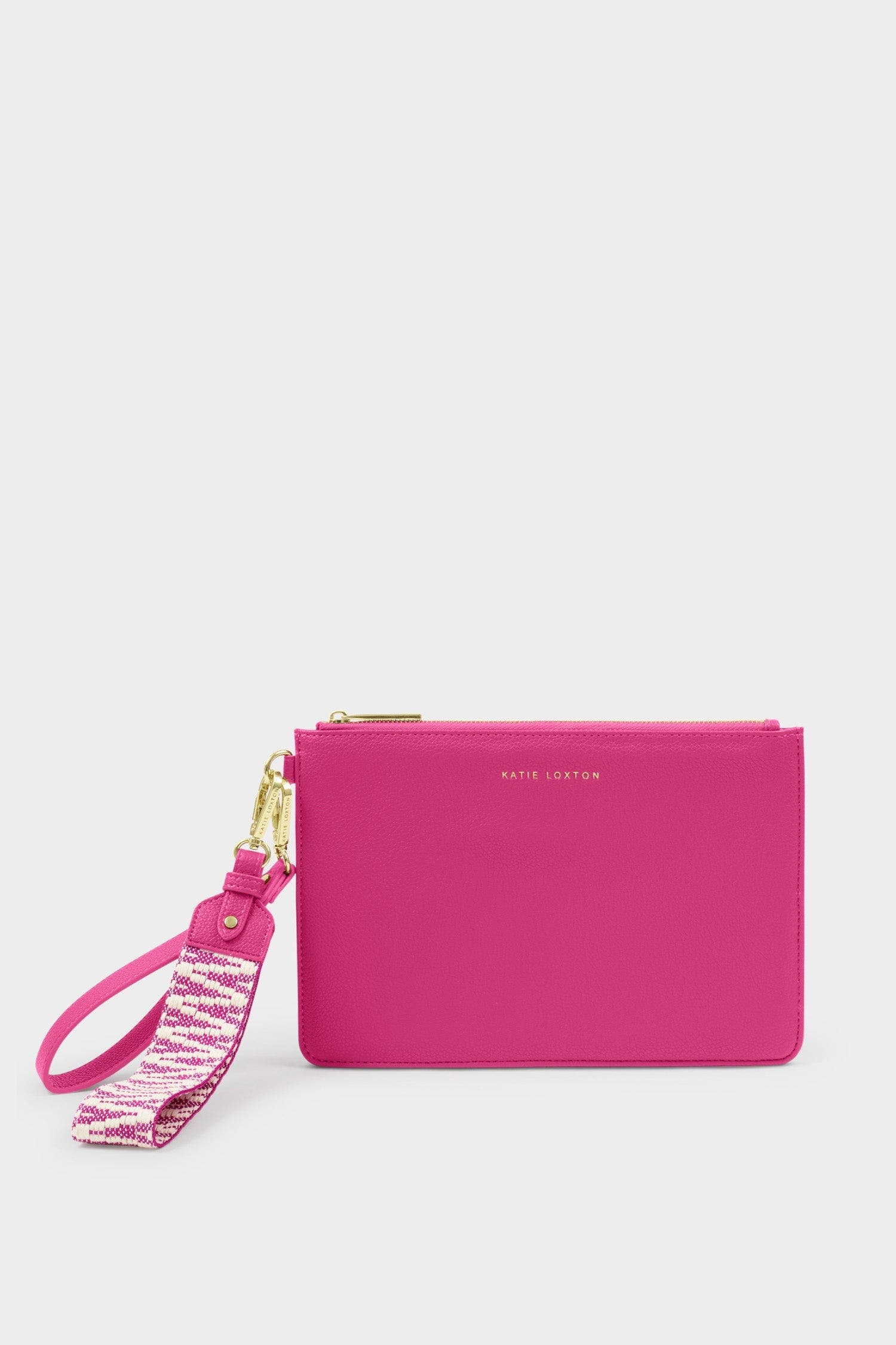 Hallie Wristlet Pouch, Alternate, color, Fushia