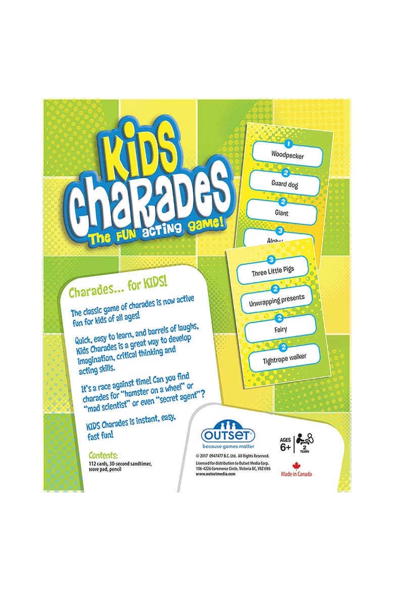 Kids Charades (New Box Size) 300 Charades, Ages 6+, Alternate, color, Multicolored