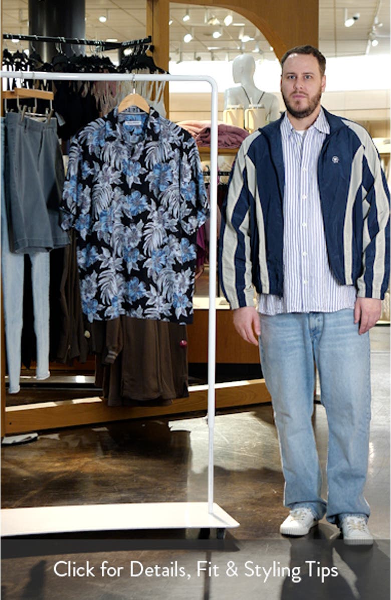 Ravello Floral Short Sleeve Silk Button-Up Shirt, sales video thumbnail