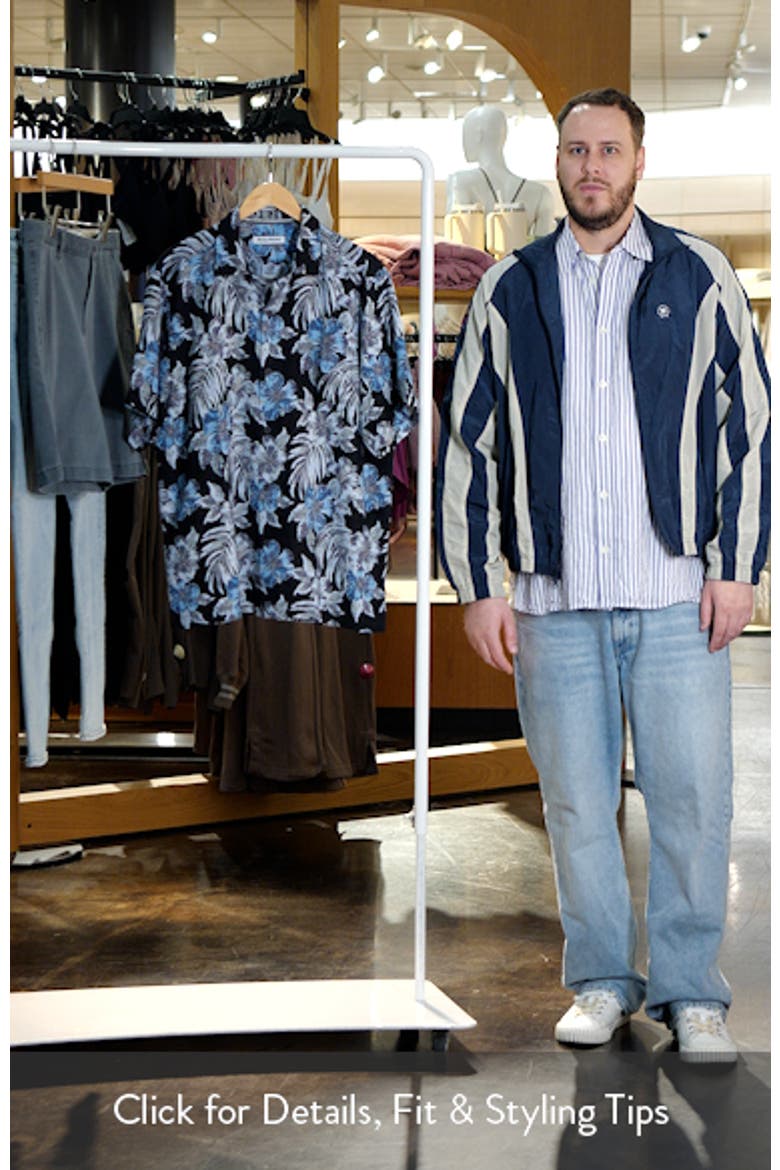 Ravello Floral Short Sleeve Silk Button-Up Shirt video