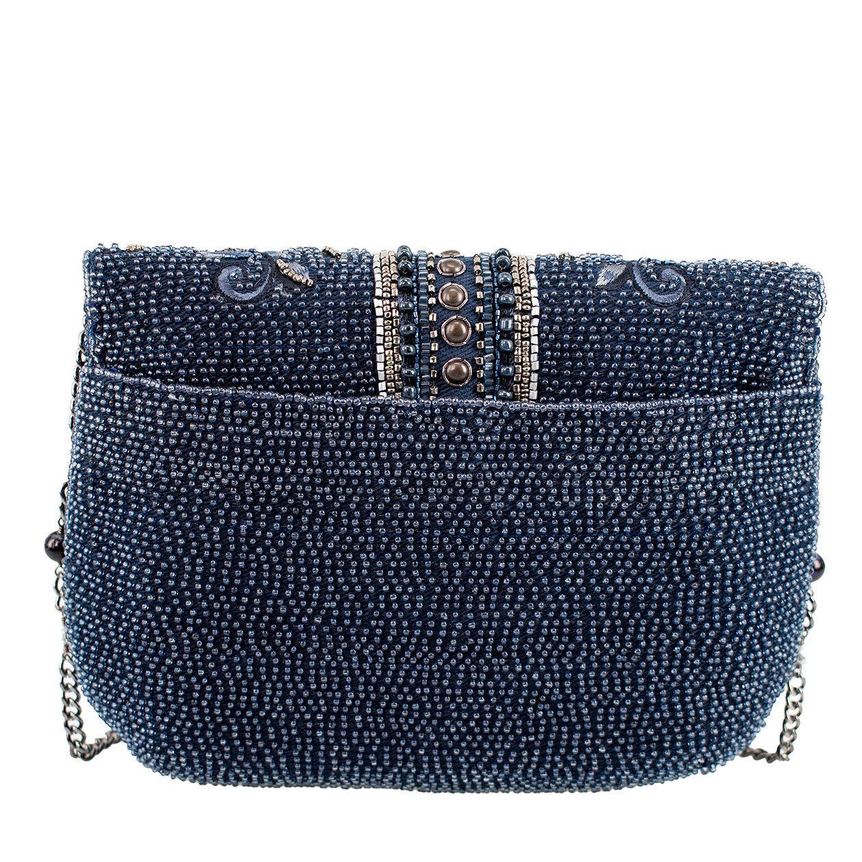 Mary Frances Accessories Blue Alchemy Crossbody Handbag, Alternate, color, Blue