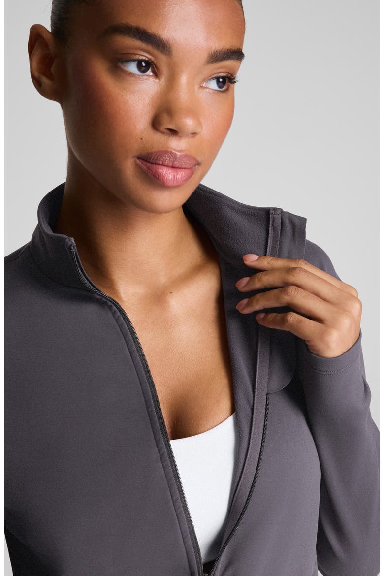 Brushed Full Zip Jacket, Alternate, color, STORM