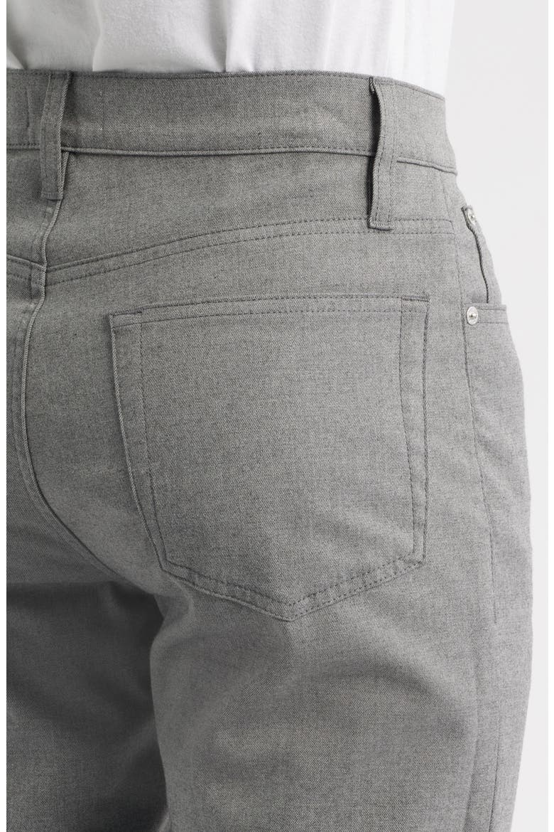Modern Straight Leg Five-Pocket Twill Pants, Alternate, color, CHARCOAL