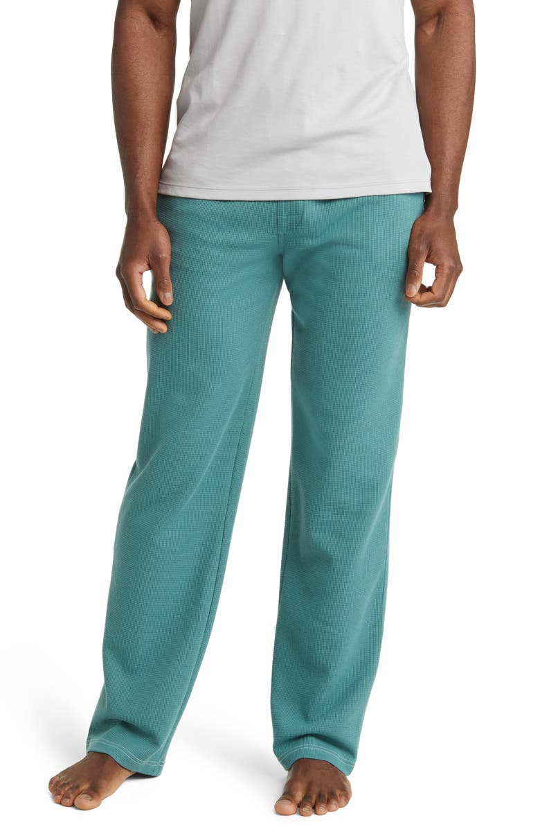 Majestic International Waffle Stitch Lounge Pants, Main, color, 