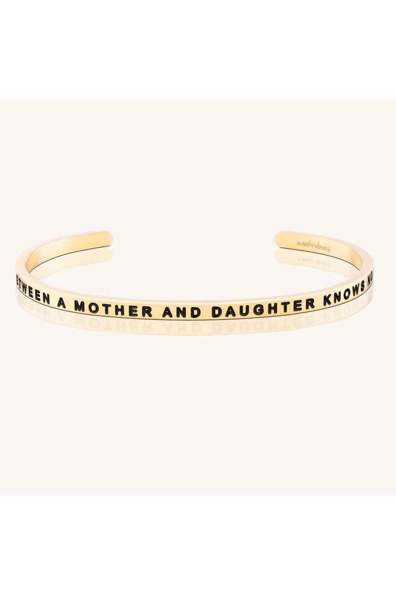The Love Between A Mother And Daughter Knows No Distance bracelet, Main, color, Outside - Yellow Gold