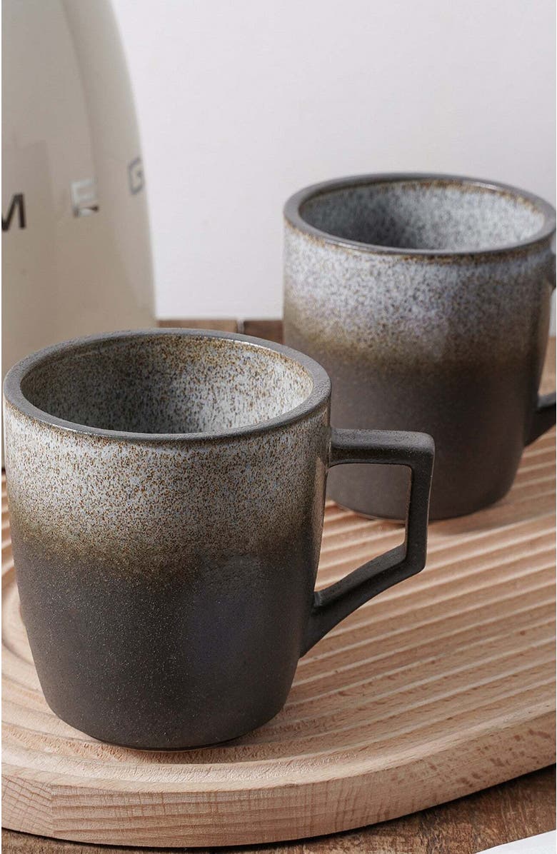 Stone Lain Vince Stoneware 4-Piece Mug Set, Alternate, color, Gray-Green-Blue