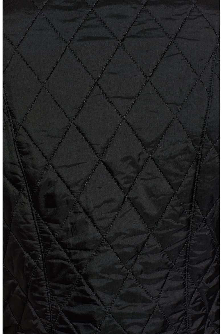 Betty Quilted Fleece Lined Vest, Alternate, color, BLACK/BLACK