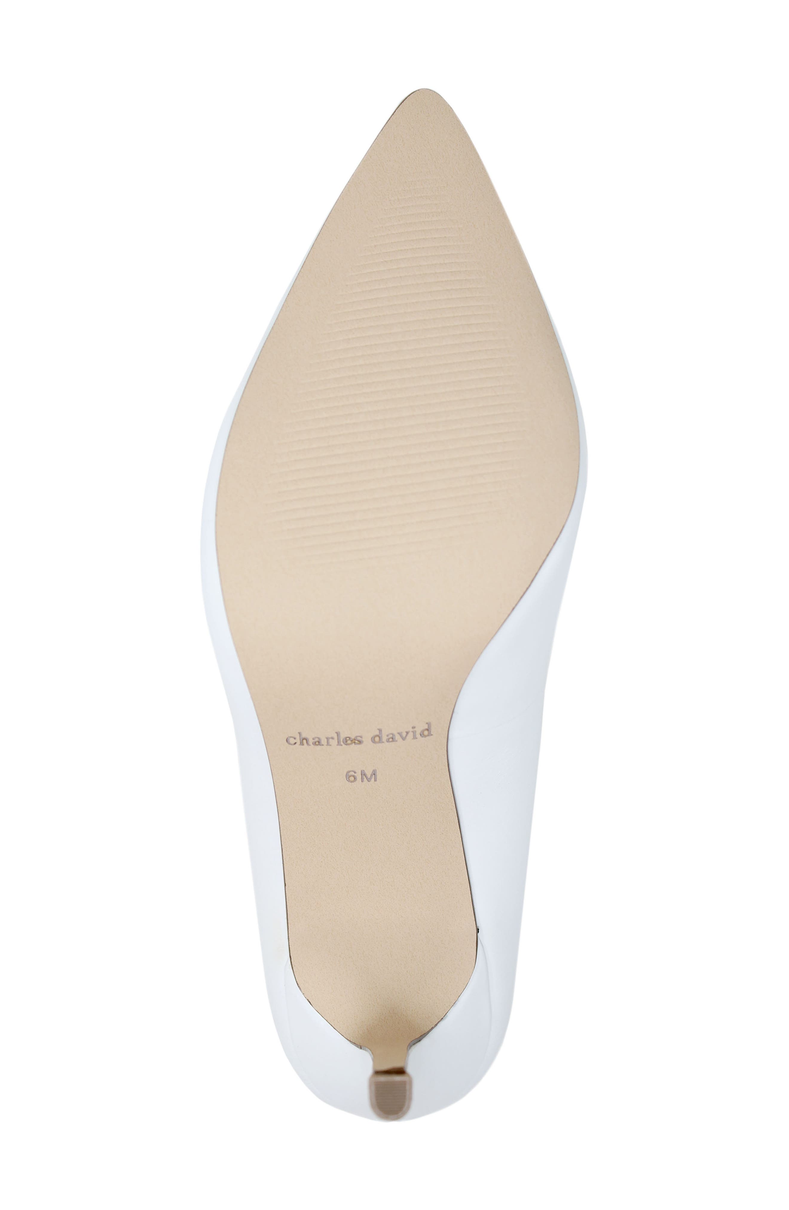 Vibe Pointed Toe Pump, Alternate, color, WHITE LEATHER