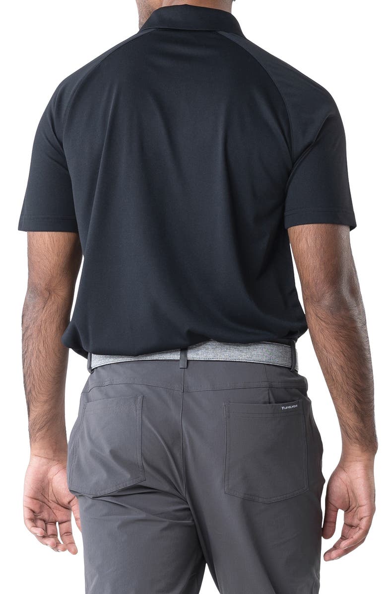 LEVELWEAR Sector Polo, Alternate, color, Black