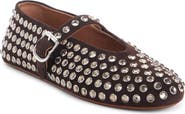 Alaïa Crystal Mary Jane Ballet Flat