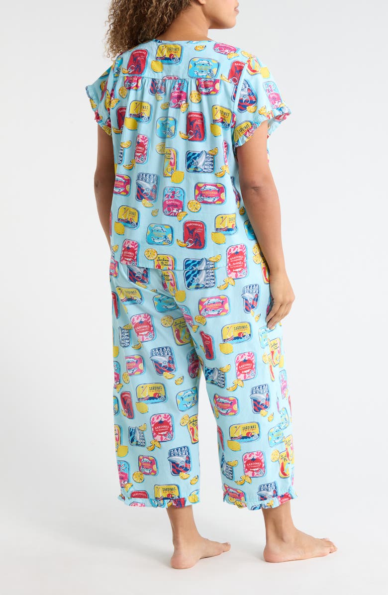 Printfresh Cotton Poplin Pajamas, Alternate, color, Open Water