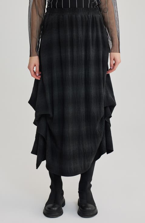 Hayes Plaid A-line Skirt