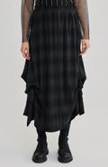 LUUKAA Hayes Plaid A-line Skirt