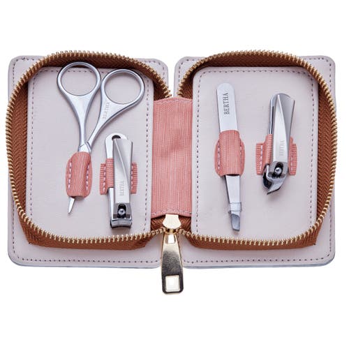 Bertha Avery 4 Piece Surgical Steel Groom Kit In Grey