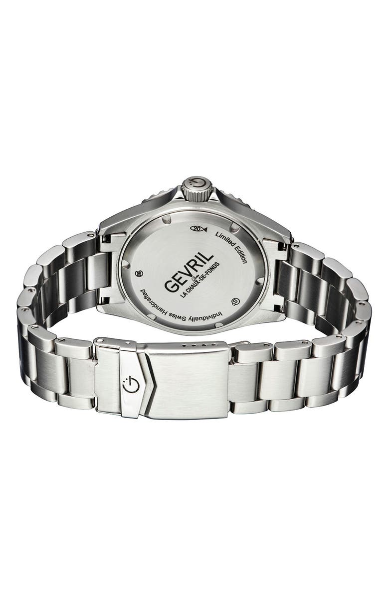 GEVRIL Wall Street Chronograph Bracelet Watch, 43mm, Alternate, color, 