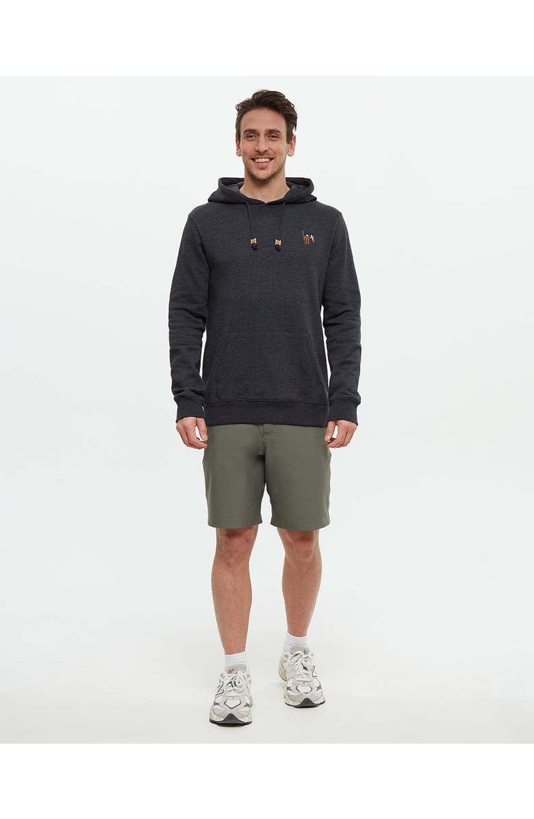 tentree Sasquatch Hoodie, Alternate, color, Meteoriteblackheather/Fishing