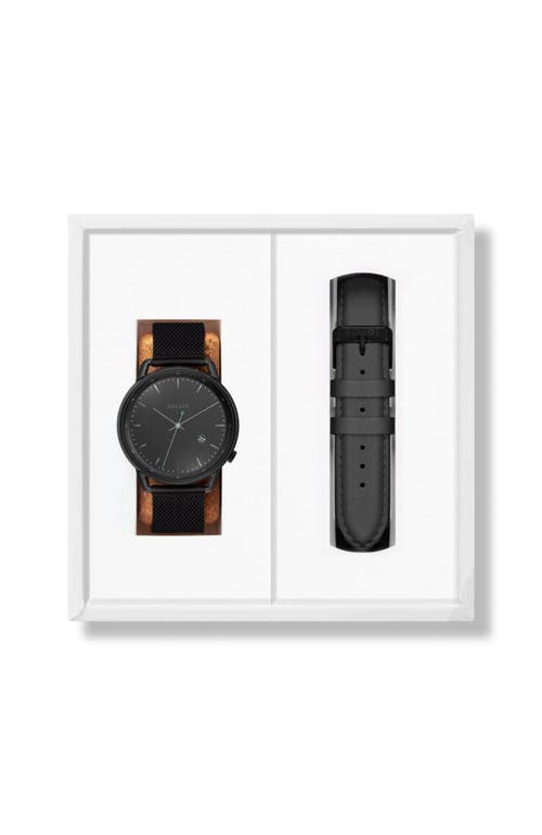 Solios Watches The Solar Curve Bundle | Black Dial