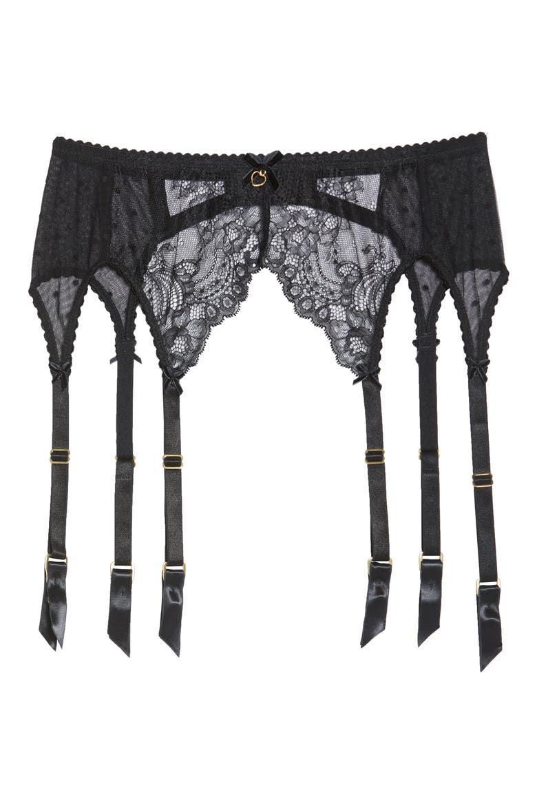 Fiamma Suspender Belt, Alternate, color, BLACK