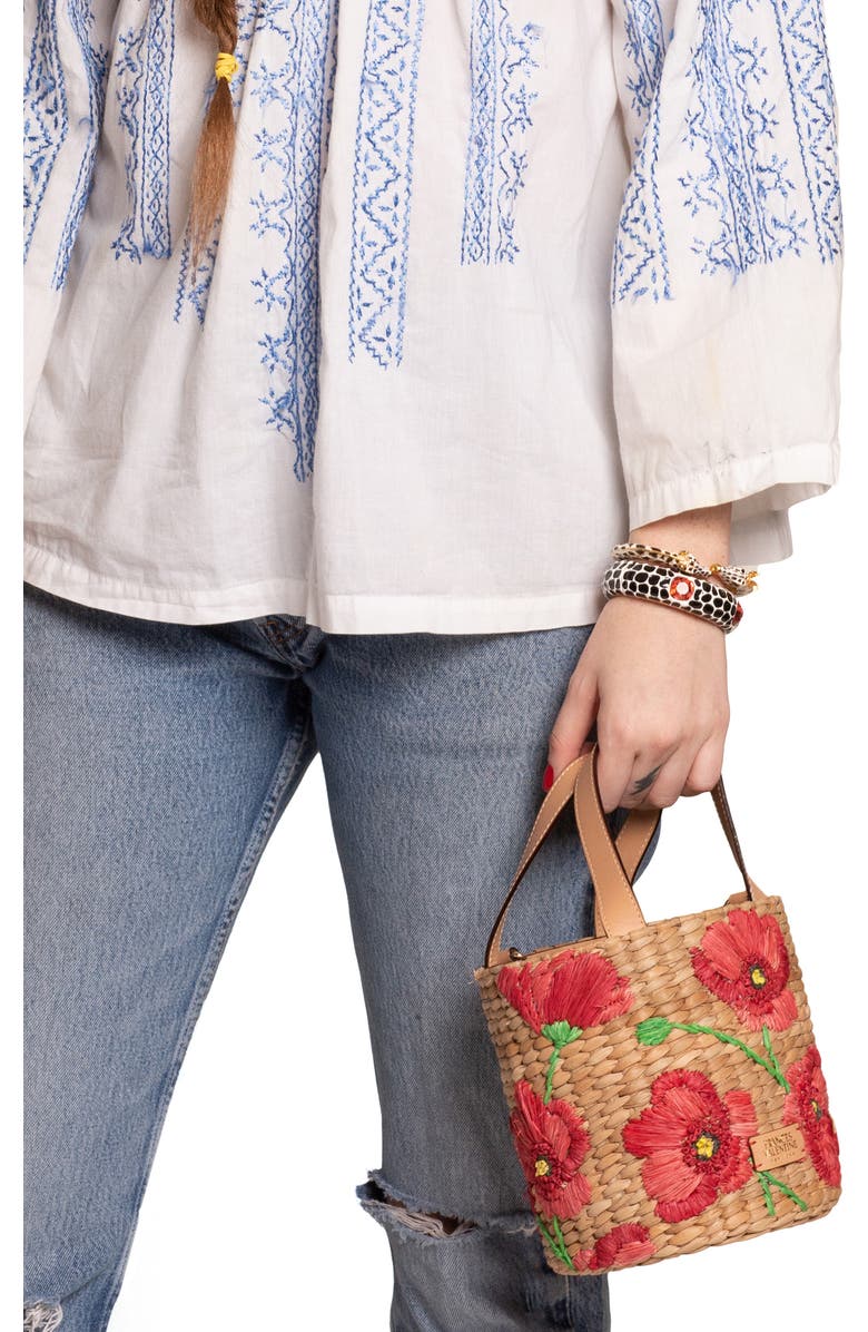 Frances Valentine Small Embroidered Bucket Bag, Alternate, color,