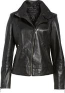 Bernardo Leather Moto Jacket