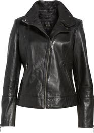 Bernardo Leather Moto Jacket