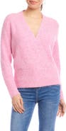 Karen Kane Surplice V-Neck Sweater