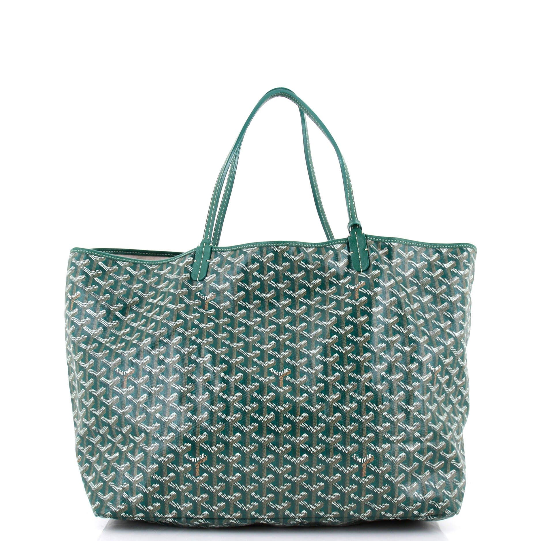 Pre-Owned Goyard Saint Louis Tote Coated Canvas GM, Alternate, color, Green