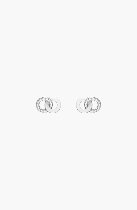 Twist Connection Stud Earrings