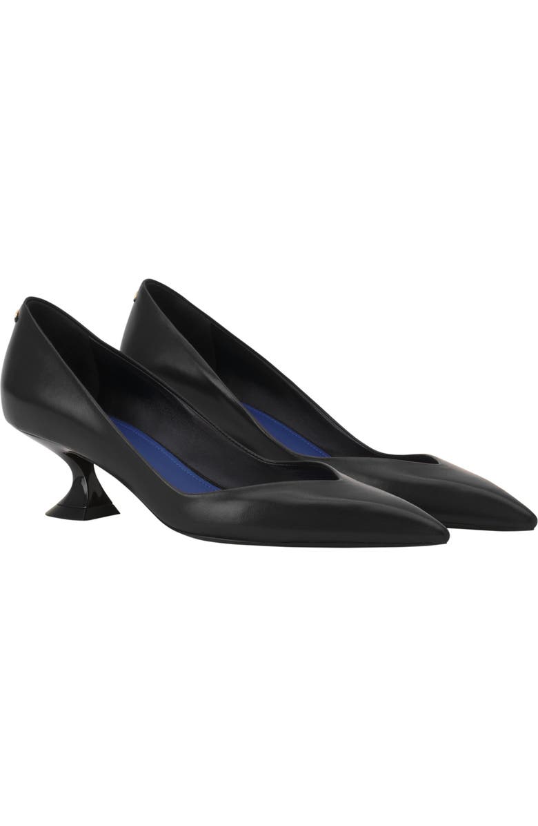 Lanvin Midnight Step Pump In Leather, Alternate, color, Black
