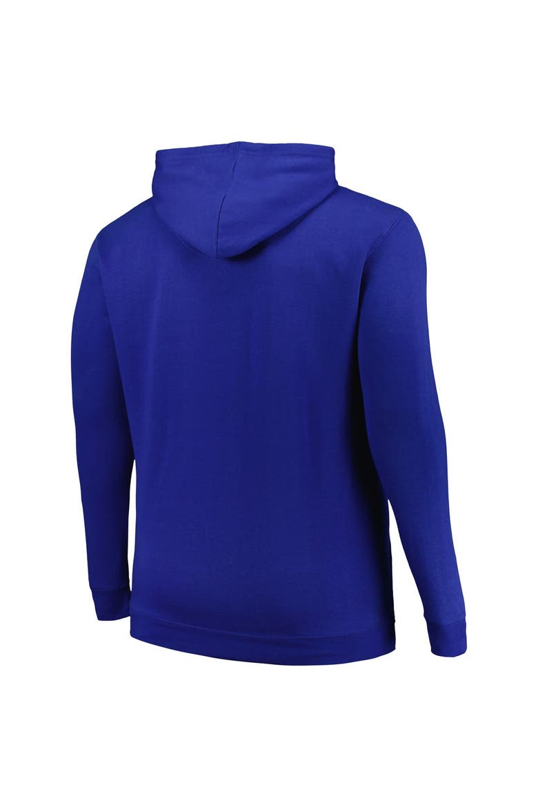 Men's Profile Blue New York Rangers Big & Tall Arch Over Logo Pullover Hoodie, Alternate, color, Blue