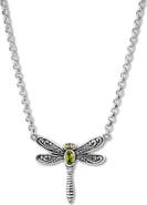 SAMUEL B. Sterling Silver & 18k Gold Dragonfly Pendant Necklace