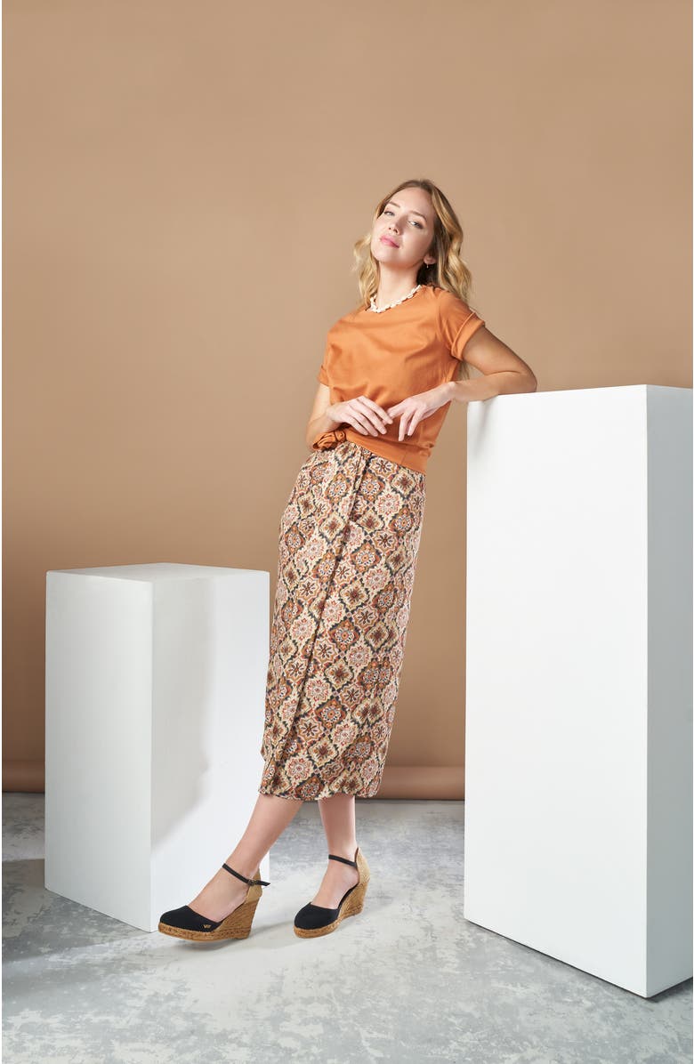 VISCATA Satuna Canvas Espadrille Wedges, Alternate, color, Black/Natural