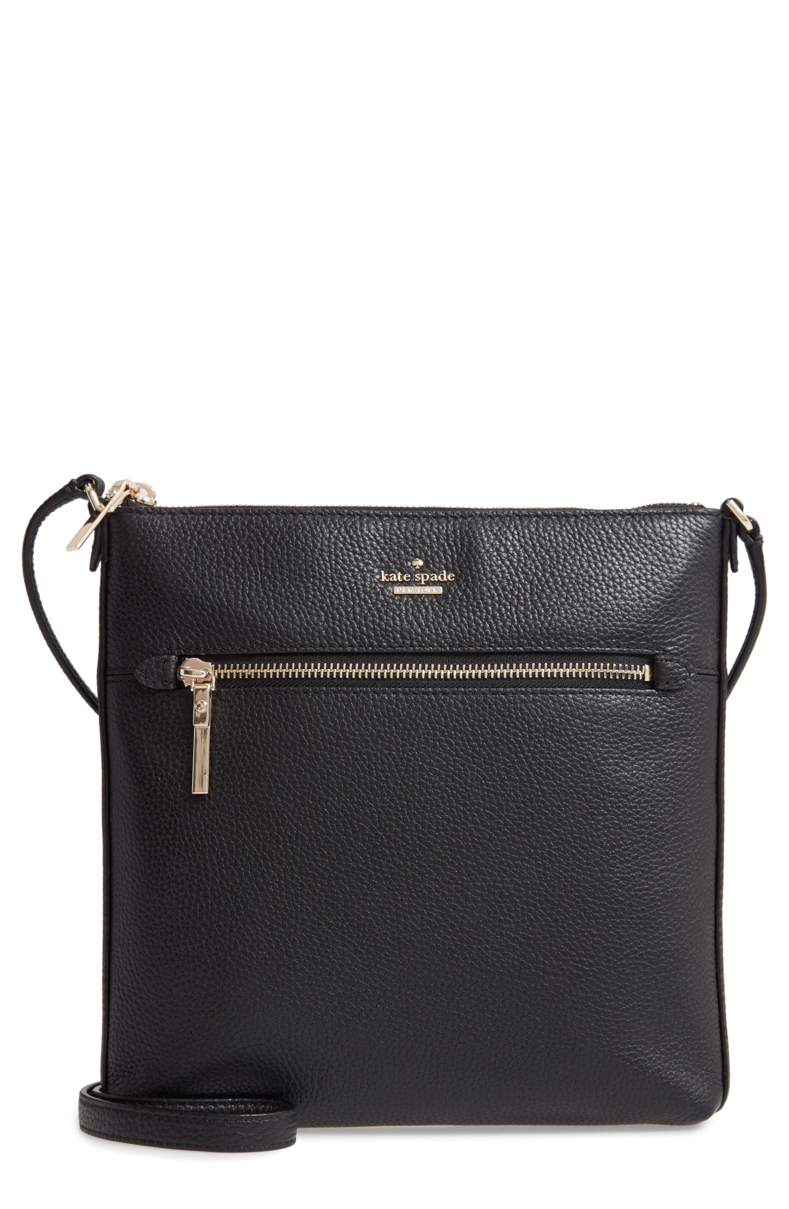 Kate Spade New York large shirley leather crossbody bag, Main, color, 