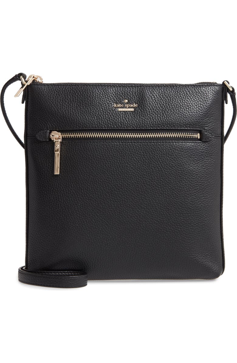 Kate Spade New York large shirley leather crossbody bag, Main, color,