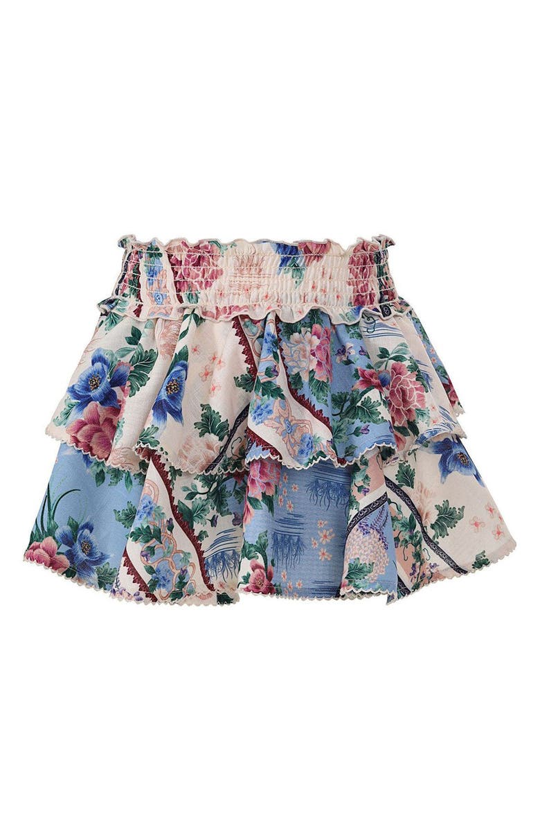 Agua Bendita Kids' Kavi Ivy Tiered Cover-Up Skirt, Main, color, Multicolor